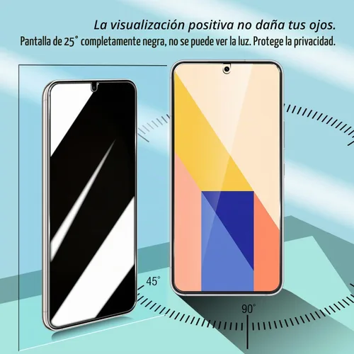 Vista 2 de BIGFACE Protector de pantalla de vidrio templado con privacidad para Galaxy S23 + protector de lente de cámara [2 + 2 unidades] [antiarañazos]