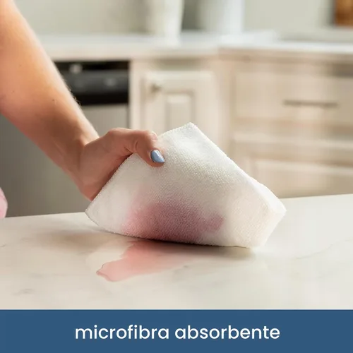 Vista 2 de S&T INC. Paquete de 50 paños de limpieza de microfibra, toallas a granel para el hogar, toallas de microfibra reutilizables para automóviles, trapos