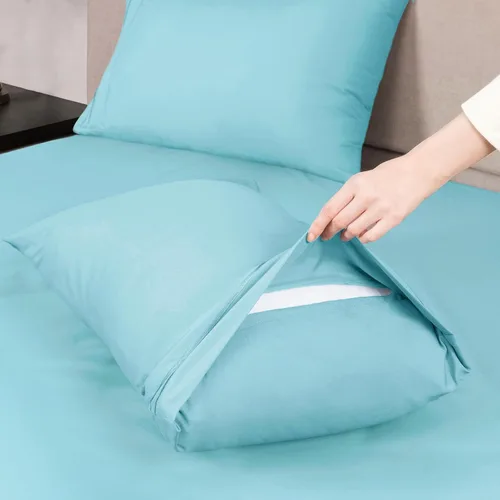 Vista 4 de Mejoroom Hotel Luxury Queen - Fundas de almohada de microfibra de 20 x 30 pulgadas, juego de 2 fundas de almohada suaves, acogedoras y transpirables