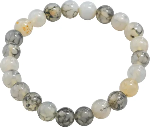 Vista 195 de Amazing Gemstone Crystal Bracelet for Women Men's Gifts - Protection Healing Crystal Bracelet - 8mm Gemstone Beaded Stretchable Bracelet Pulseras