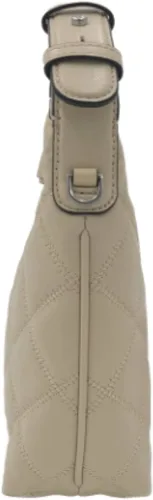 Vista 4 de Tory Burch 87870 Willa New Cream with Silver Hardware - Bolso con asa superior para mujer Crema