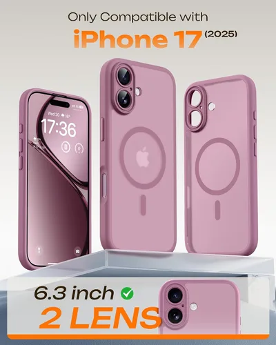Vista 203 de TOCOL Funda para iPhone 11, compatible con Magsafe, protección completa de cámara, imanes integrados, protección contra caídas, funda translúcida