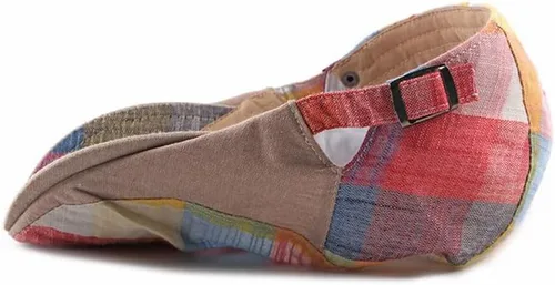 Vista 6 de Paquete de 2 sombreros de Newsboy para hombre, gorra plana, ajustable, a cuadros, hiedra, Gatsby, cabbie, conducción, golf, boina