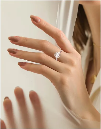 Vista 3 de DAOCHONG Sigil of Lilith - Anillos giratorios de plata de ley S925 para aliviar la ansiedad, aliviar el aburrimiento, autismo, TDAH, regalo