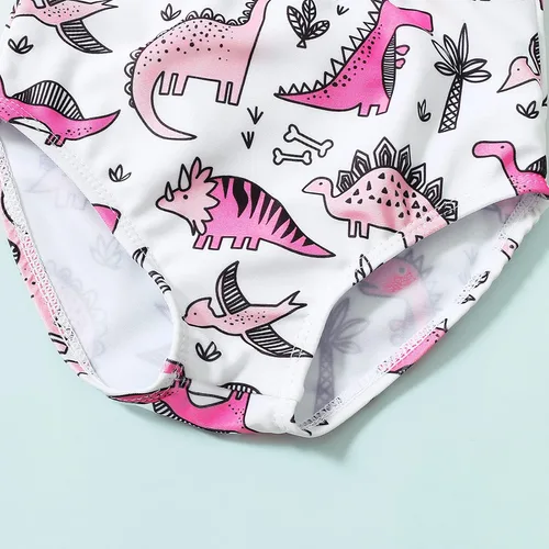 Vista 5 de LYSMuch 3Mo-2T - Traje de baño para niñas pequeñas, traje de baño de 3 piezas con borlas y borlas