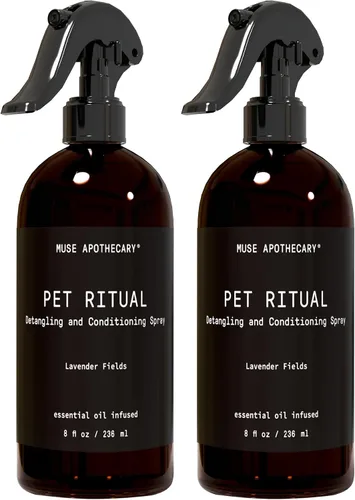 Vista 7 de Muse Apothecary Pet Ritual - Aerosol desenredante para perros y gatos, espray desenredante para mascotas, acondicionador desenredante en aerosol