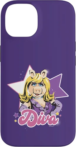 Vista 4 de Funda para iPhone 16 Disney The Muppets Miss Piggy Diva Retrato
