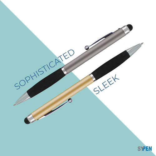 Vista 6 de SyPen Bolígrafos personalizados con nombre o logotipo, paquete de 300 bolígrafos personalizados para negocios, combo de bolígrafo y lápiz óptico
