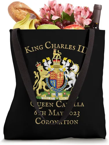 Vista 4 de KING CHARLES III & CAMILLA CORONATION DAY 2023 COAT OF ARMS Bolsa tote