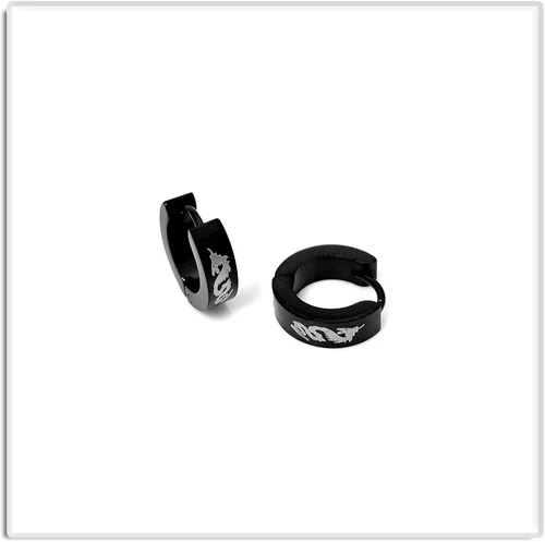Vista 5 de Xusamss Punk - Pendientes de aro de acero inoxidable
