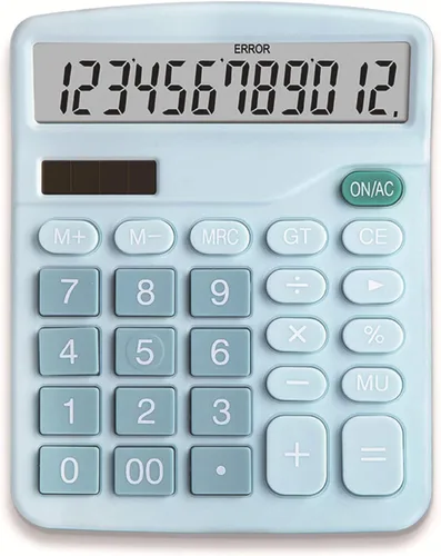 Vista 7 de YOUHO Calculadora de escritorio de oficina rosa, 12 bits 1PACK rosa