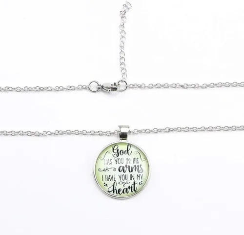 Vista 3 de MEMGIFT - Collar cristiano religioso con versículo de la Biblia para mujeres y niñas