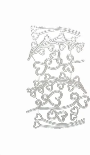 Vista 3 de Amor Heart - Troqueles de metal para hacer tarjetas, plantillas de corte para álbumes de recortes, álbum de fotos, papel decorativo, plantilla
