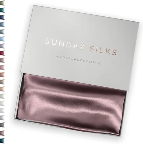 Vista 31 de FUNDA DE ALMOHADA DE SEDA DE MORERA 100% SUNDAYSILKS™, Fundas de almohada de seda para cabello y piel, Superior a la funda de almohada de satén
