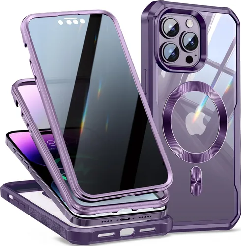 Vista 27 de [Bucle de CD + protector de pantalla de privacidad] Funda magnética para iPhone 7/8/SE 2020/SE3, [protección contra caídas de grado militar]