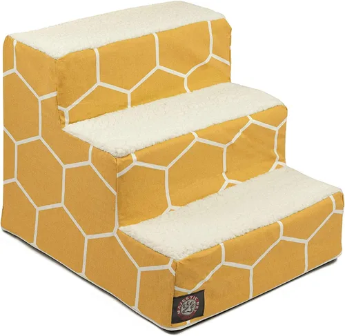 Vista 118 de Majestic Pet - Escaleras portátiles para mascotas suave escalón de espuma de sherpa escalones para perros y gatos rampa para cachorros