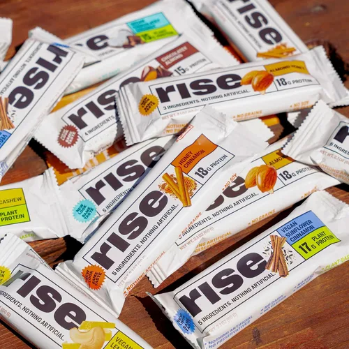 Vista 9 de Barritas de proteínas Rise sin gluten