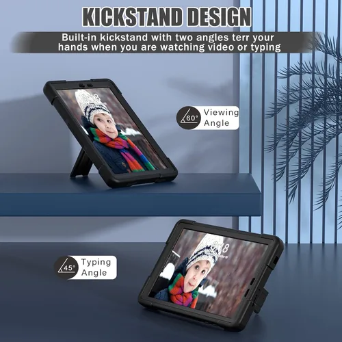 Vista 4 de Bingcok Funda TCL TAB 8 LE para niños, funda híbrida resistente de cuerpo completo a prueba de golpes para TCL Tab 8 LE (modelo: 9137W) 2023/TCL Tab
