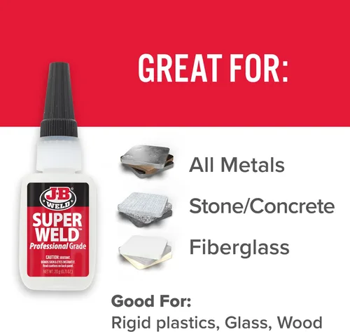 Vista 5 de J-B Weld Superglue 20g Paquete de 2 - SuperWeld Grado Profesional