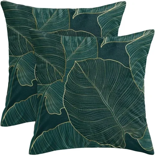Vista 31 de AEIOAE Fundas de Almohada Costeras de 16 x 16 Pulgadas Juego de 2, Fundas Decorativas de Lino con Estampado de Peces Azules de Playa Oceánica