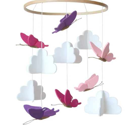 Vista 11 de Móvil para cuna de bebé – Móvil colgante de madera para cuna, decoración de guardería para niños y niñas, regalo perfecto para ducha