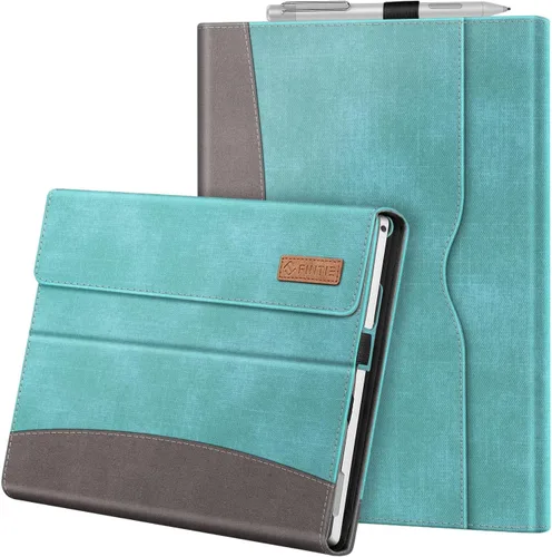 Vista 20 de Funda Fintie para Microsoft Surface Pro 7 Plus, Surface Pro 7/6/5/4/3 de 12,3 pulgadas - Cubierta de negocios tipo portafolio con bolsillo, Negro