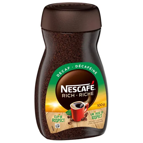 Vista 4 de NESCAFÉ RICH Café instantáneo descafeinado tostado oscuro 3.53 oz