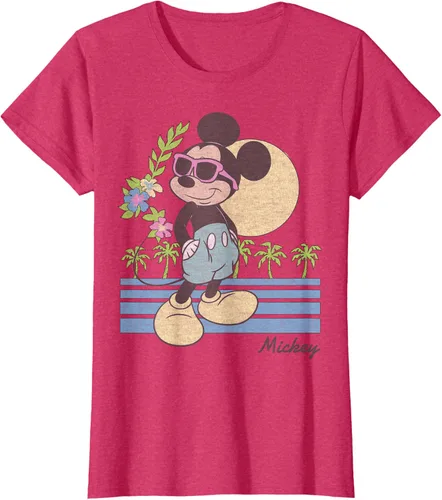 Vista 9 de Disney Mickey and Friends Mickey Retro Beach Camiseta S Gris Oscuro