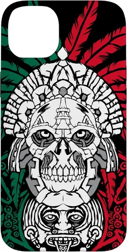 Vista 15 de Aztec Warrior Skull - Funda para iPhone 17, diseño de antepasados mexicanos
