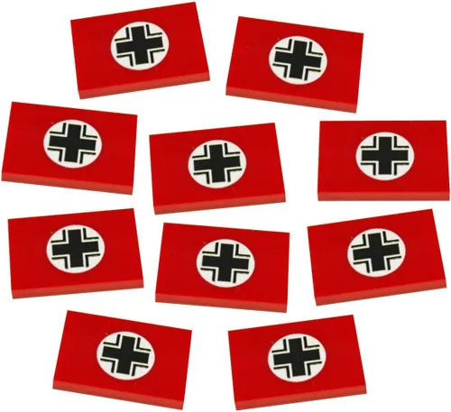 Vista 4 de LITKO Fichas de bandera de juego de guerra en miniatura de la Segunda Guerra Mundial Piezas de juego históricas Compatible con Bolt Action, Axis