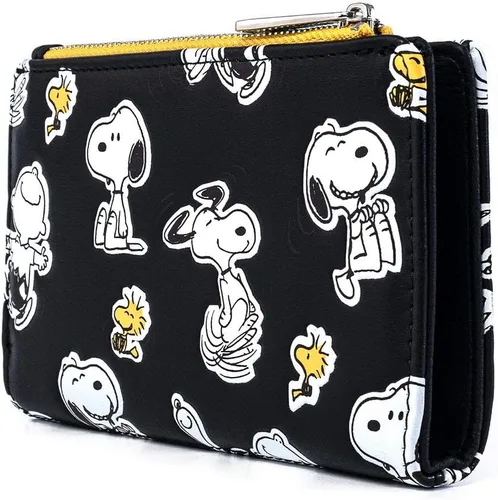 Vista 3 de Loungefly Cartera estampada con estampado de Snoopy y Woodstock de Peanuts, Multi, Billetera plegable