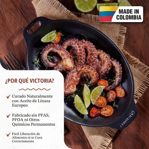 Vista 2 de Victoria Sartén y plato de servir ovalado de 11.5