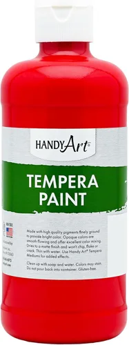 Vista 16 de Handy Art Pintura al temple premium, negro, botella de pinta de 16 oz