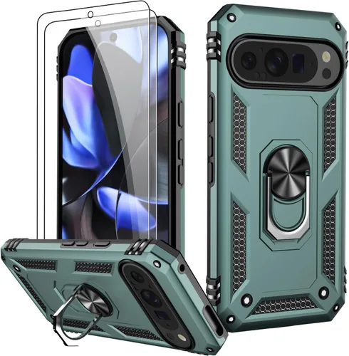 Vista 63 de LUMARKE para Google Pixel 3A XL - Funda con protector de pantalla, funda protectora grado militar probada contra caídas de 16 pies con soporte