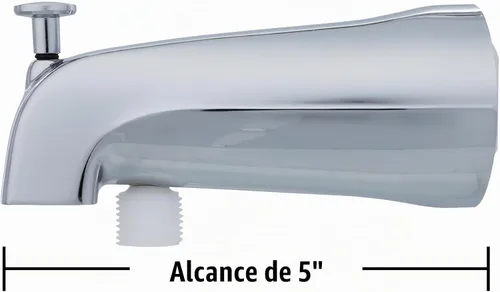 Vista 5 de Danco 89266 - Boquilla universal para bañera con desviador y accesorio de ducha de mano, se adapta a tubería de cobre de 1/2 pulgada y 3/4 pulgadas