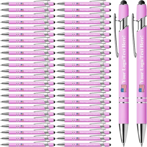 Vista 14 de Bolígrafos personalizados con lápiz capacitivo, bolígrafos personalizados impresos con tu logotipo o mensaje, ideales para regalos, promociones