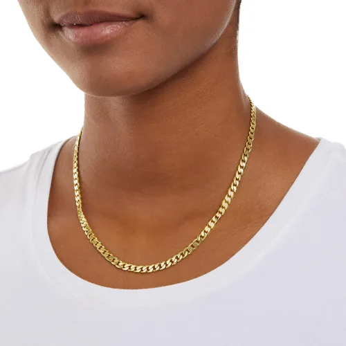 Vista 2 de Tienda Essentials 14K Gold Plated Curb Chain