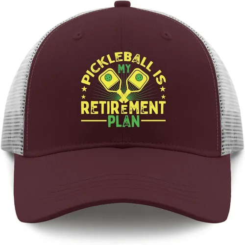 Vista 9 de Baseball Caps Pickleball is Retire Ment Plan Baseball Cap, Vintage Caps for Men