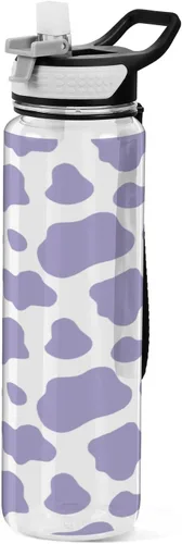 Vista 24 de Fustylead Amanita - Botella de agua de 32 onzas con popote, transparente a prueba de fugas, para mujeres y hombres, para deportes al aire libre