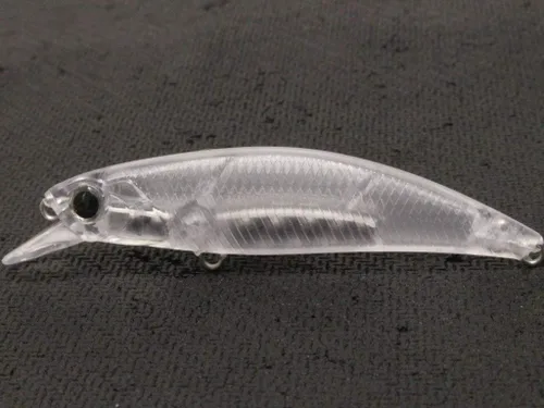 Vista 21 de 10 Señuelo en Blanco sin Pintar Minnow Crankbait de Agua Superior sin Labios Jerkbait Señuelos de Pesca