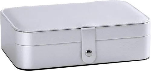 Vista 2 de Kendal Joyero de viaje, pequeño organizador de joyas portátil para mujer, organizador de aretes, cajas de almacenamiento de joyas portátiles