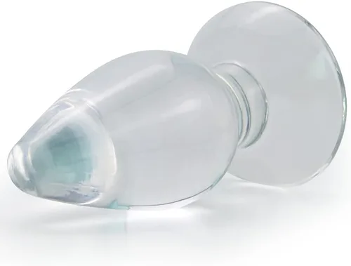 Vista 3 de Enorme tapón anal - Juguete anal estimulante de la próstata con fuerte ventosa para principiantes, hombres y mujeres, pareja (S) transparente
