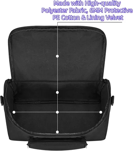 Vista 2 de Estuche de transporte para altavoz Bluetooth JBLs Xtreme 5 y accesorios, bolsa de almacenamiento para micrófono, con correa para el hombro
