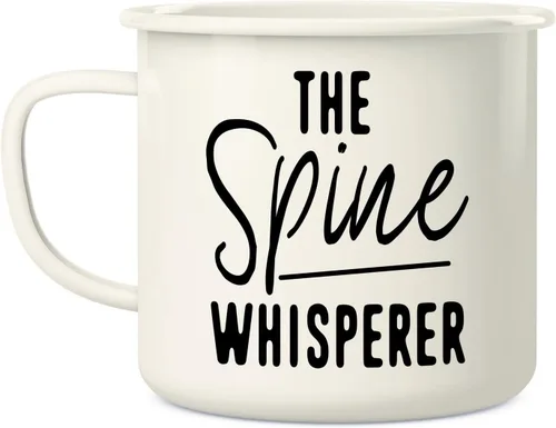 Vista 2 de Retreez Taza divertida The Spine Whisperer, quiropráctico, doctor y estudiante, 16 onzas, esmalte de acero inoxidable, para campamento, fogata