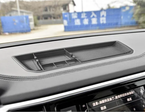 Vista 7 de HGWEI Organizador de Tablero Compatible con VW Atlas y Cross Sport 2018 2019 2020 2021 2022 2023 Accesorios, Bandeja de Consola Soporte de Montaje
