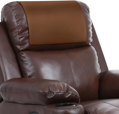 Vista 11 de Protector de reposacabezas reclinable, funda antideslizante de piel sintética para reposacabezas Impermeable y lavable para silla reclinable