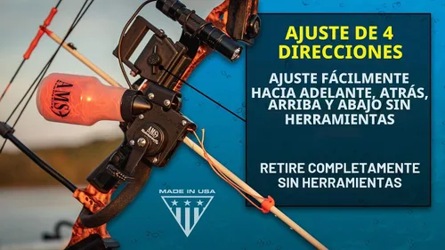 Vista 5 de AMS Bowfishing Carrete Retriever Pro - Fabricado en los Estados Unidos