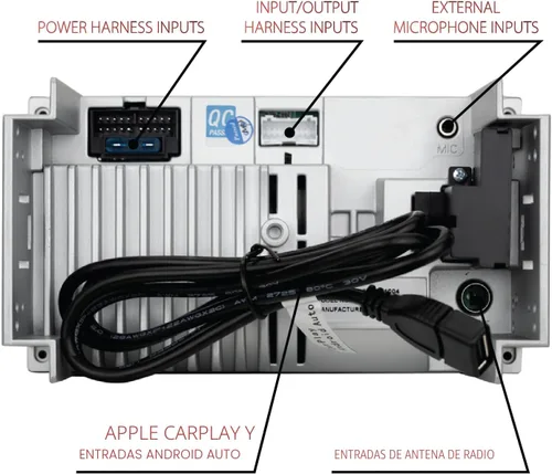 Vista 8 de Dual Electronics DCPA71 Estéreo de coche de 7 pulgadas con certificación Apple Carplay Android Auto Radio de estéreo de coche de pantalla táctil