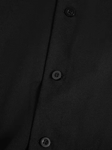 Vista 6 de SOLY HUX Camisa de manga corta con botones y estampado de letras para hombre