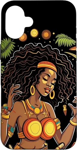 Vista 22 de Funda para iPhone 16 Rasta Reggae Music Cannabis Weed Leaf 420 Rastafarian Women